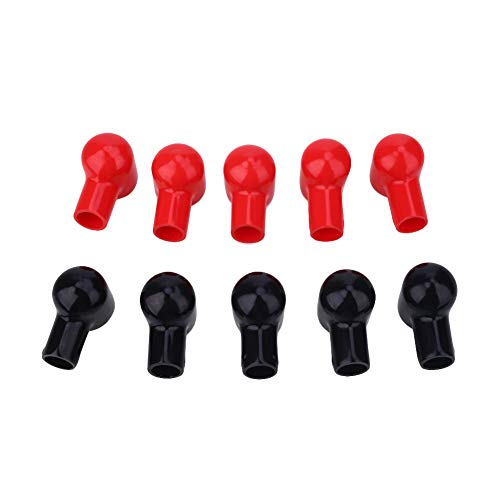 Preisvergleich Produktbild Alemin 20 STÜCKE rot schwarz Batterieanschlussstiefel Isolierabdeckungen, PVC-Kabelschuh-Schutzabdeckungs-Ansat... für Selbstmarinehandels- und -energiesportarten, Isoliergummiabdeckungen