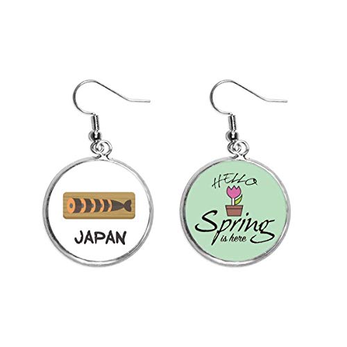 Pendientes de primavera Kuai estilo japonés colgante decorativo joyería de moda para mujer