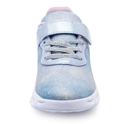 Toandon Toddler Kids Sparkle Breathable Lightweight Sneakers Light Up by Step4