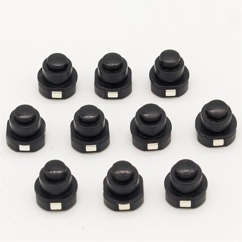 Interrupteur lampe torche bouton poussoir rond 10x10mm contact franc et précis