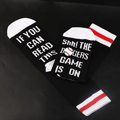 TSOTMO 2 pairs Baseball Socks Baseball Game Gift for Players Coach Funny Sports Socks for Lovers3