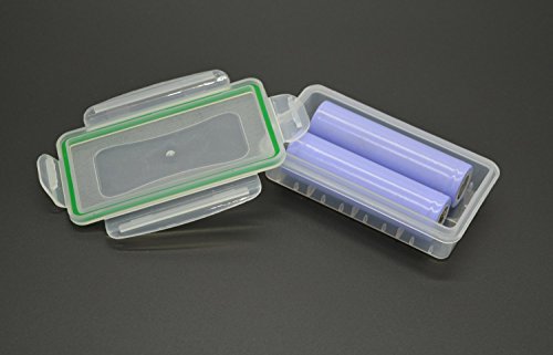 Case Wonder Clear Plastic Waterdichte Batterij Opbergdoos Organizer voor 18650 Batterijen/16340 Batterijen/CR123A… - Afbeelding 7