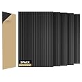 ZHOJEREL 5 Pack Sound Proof Foam Panels for Walls 47.2"x23.6" Large Acoustic Panels Sound Absorbing, Self-Adhesive Soundproof Wall Panels for Home Studio, Office, Recording, Black Black