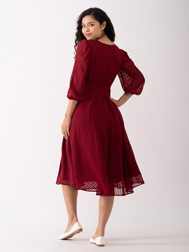 Image of AASK Women Fancy Plain & Solid Designer Dress for Women