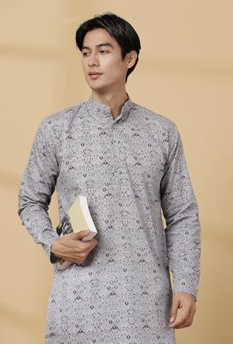 Image of Majestic Man Men's Cotton Regular Fit Casual Kurta