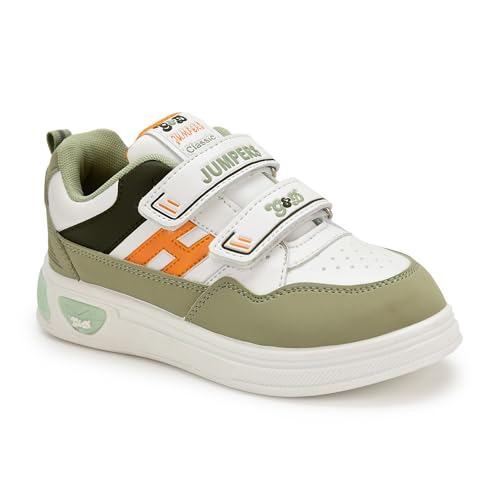 Image of G&D Jumpers Unisex Kids Shoe with Memory Foam EVA Sole | Leather Rexine Upper Breathable, Lightweight | Comfortable & Durable Stylish Indoor & Outdoor | Casual Sneakers