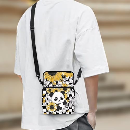 Crossbody Bag with Zipper, Multi-Use Satchel Bags Messenger Bag Wallet Holder3