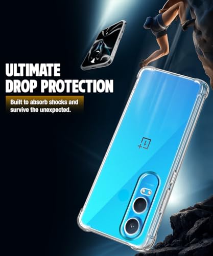 Image of WOW IMAGINE Clear Back Cover Case for 1+ OnePlus Nord CE 4 Lite 5G | Shockproof Soft TPU Case | Cushioned Edges for Ultimate Protection Back Cover Case - Transparent