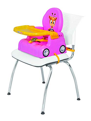 Cadeira Papinha Girafa, Magic Toys, Rosa / Amarelo