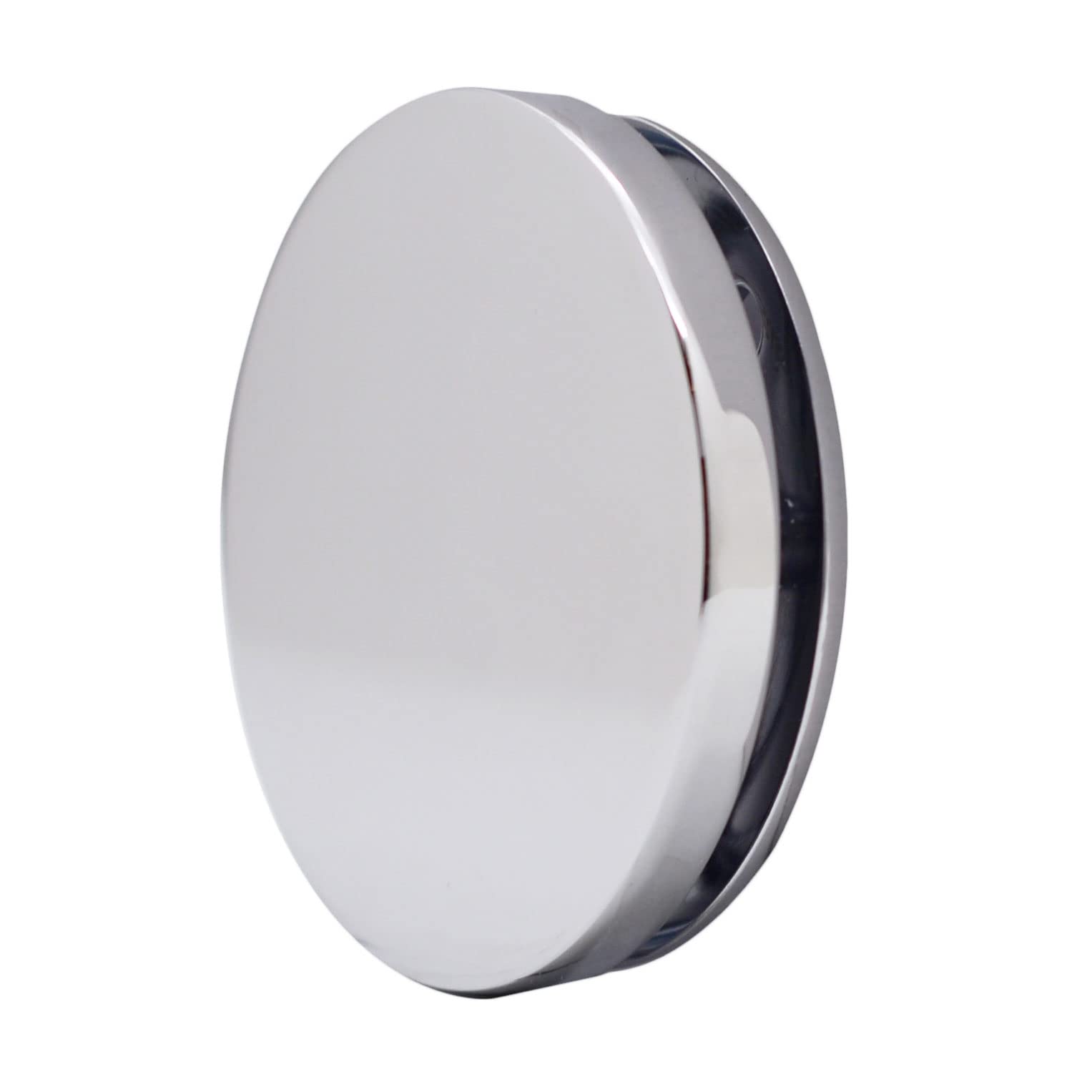 Westbrass Round Foating No-Hole Overlfow Faceplate, Polished Nickel, D980R-05