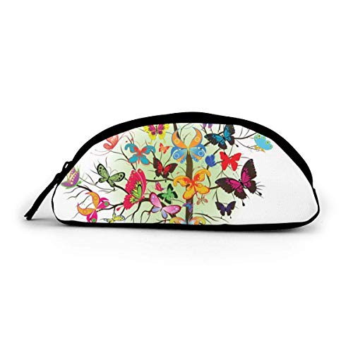 Preisvergleich Produktbild Federmäppchen, Motiv: Baum wachsender Wolf, Fantasie, Federmäppchen, Reißverschluss, kleine Make-up-Tasche, Studenten, Schreibwaren, Bürobedarf für Teenager, Jungen und Mädchen