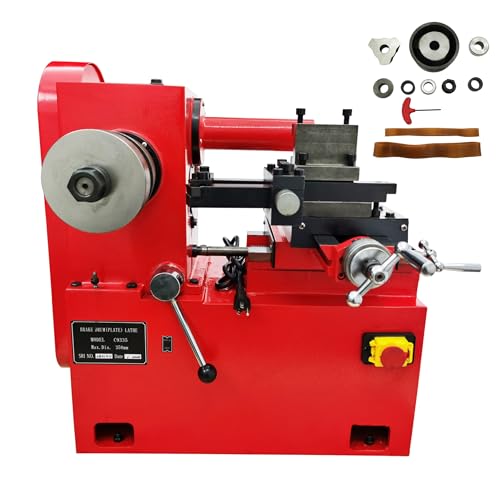INTSUPERMAI Brake Drum & Disc Lathe 2-in-1 Heavy Duty Brake Disc Lathe 180-350mm Auto Resurfacer for Cars/SUVs High Precision Mechanic & DIY Tool for Repair Disc 110V, 1100W
