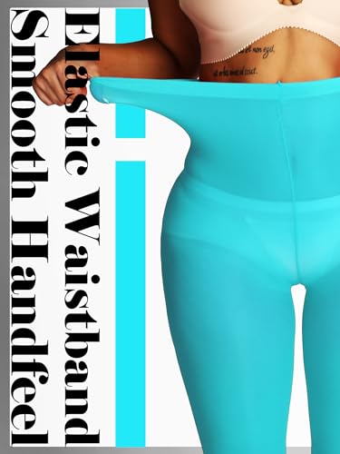 Image of HONENNA Semi Opaque Silky Women Pantyhose Tights, 20+ Colors Invisibly Toe Reinforced 60 Den Size A-E