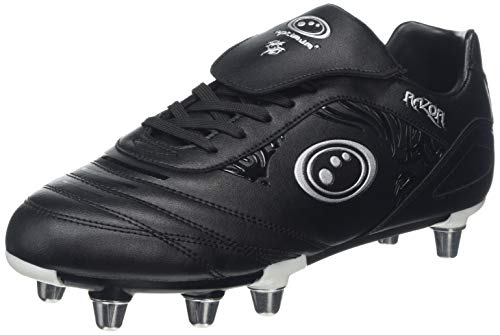 Optimum Razor, Zapatillas de Rugby Hombre, Plateado (Black/Silver Silver), 42 EU