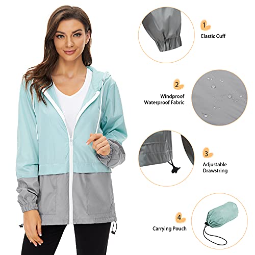 Zando MNFUHX0901S4043C010M Lightweight Rain Jacket Women thumb #4