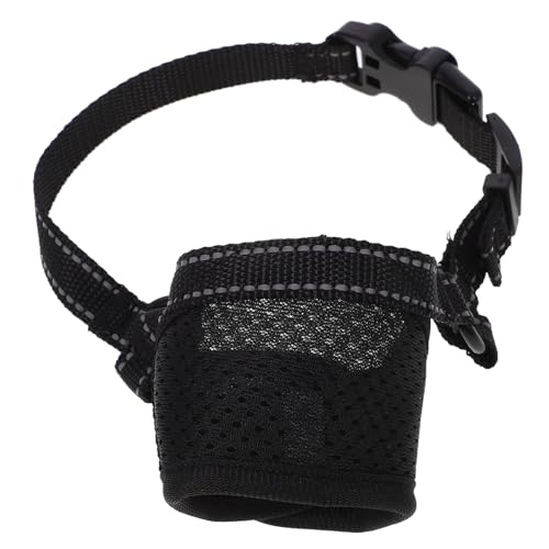 POPETPOP Dog Muzzle for Dogs Barking Bite Mouth Cover Durable Design for Outdoor Use S