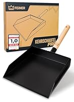 FEINER® | Kehrschaufel PRO® TM - 3160 | Robustes Kehrblech | Metall | Schwarz Pulverbeschichtet | Schaufel | Haus – Hof – Garten | Handwerk – Baustelle | Industrie- Handel.