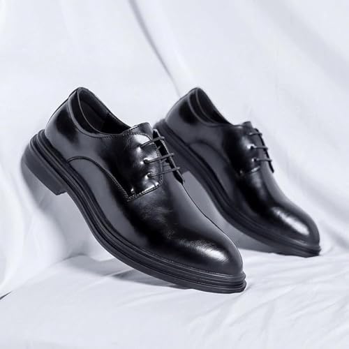 Men's Italian Dress Shoes PU Leather Lace-Up Business Formal Shoes Non-Slip Casual Wedding Office Loafers3