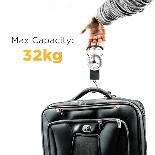 STATUS SMLSCALE1PK4 Gepäckwaage, mechanische Gepäckwaage, inklusive 1 m Maßband