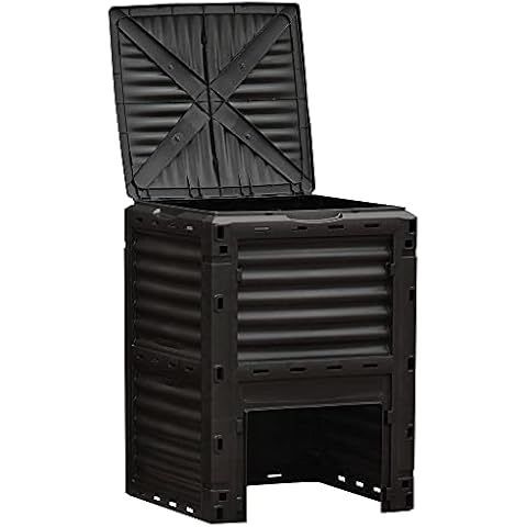 Outsunny Compostador Orgánico 300L con 48 Respiraderos Cover