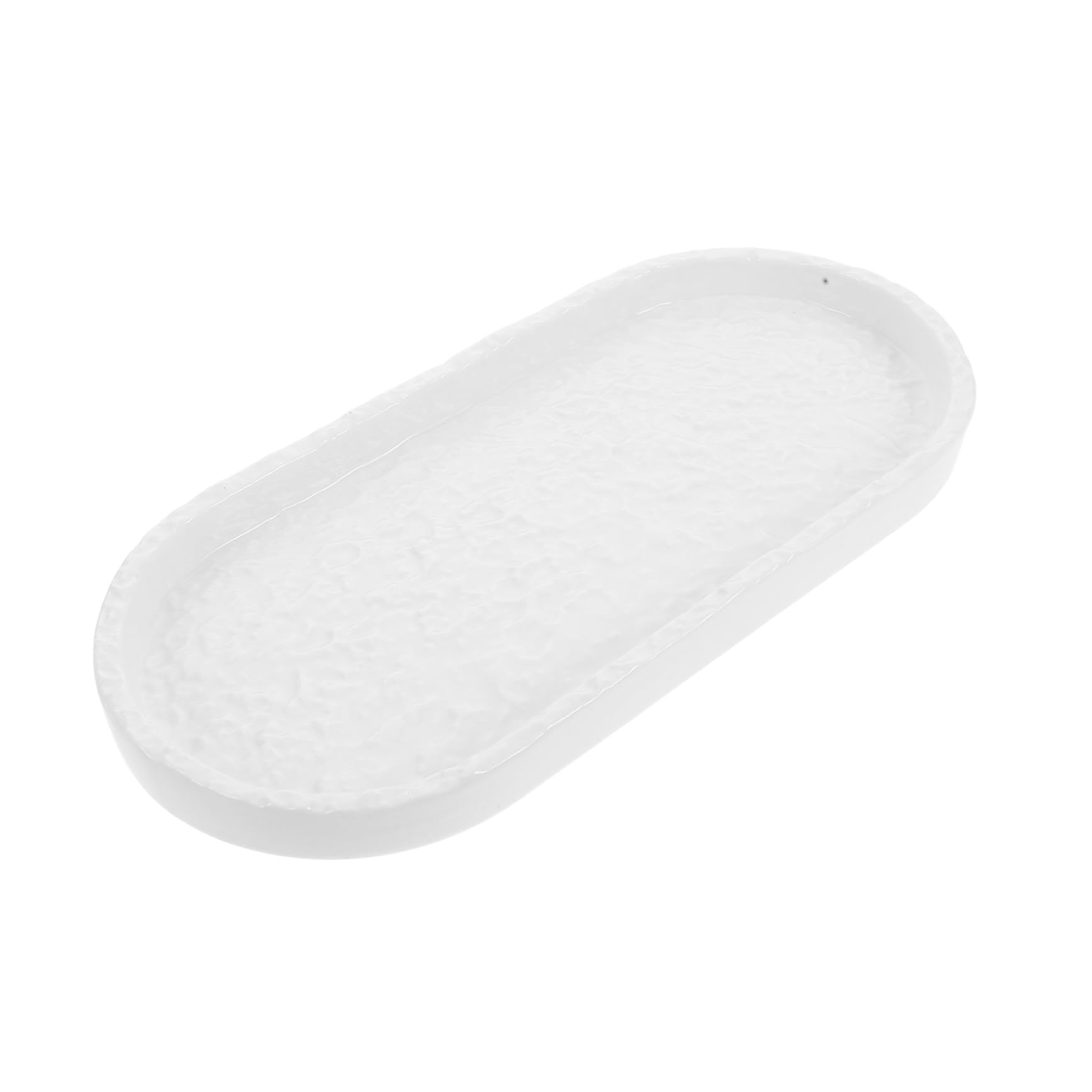Cabilock Elegant Ceramic Bathroom Tray for Counter Organization Stylish Storage for Perfumes Soaps and Accessories Design for Family Use