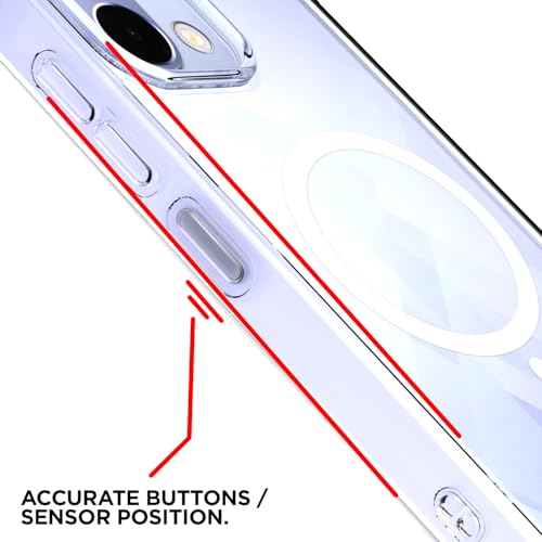 Image of Amazon Basics Back Cover for Oppo K13 5G Mag-Safe Shockproof PC + TPU Protective Case Magnetic Support Bumper Case (Transparent Mag-Safe)