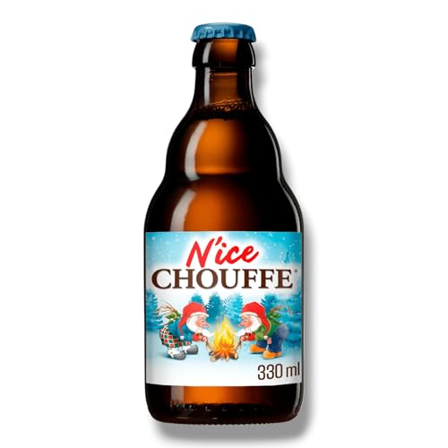 24 Flaschen (0,33l) Nice Chouffe Winterbier, 330ml, 10% Vol., Belgisches Starkbier mit Thymian und Orangenschale