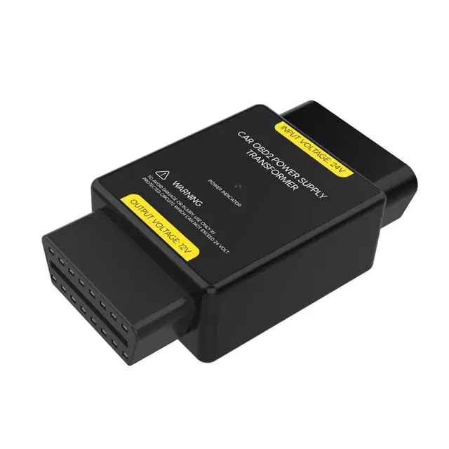 Image of AUTOOL Mini Power Supply Transformer 24V to 12V Converter Car Obd2 ObdII Scanner Diagnostic Tool Connector Adapter