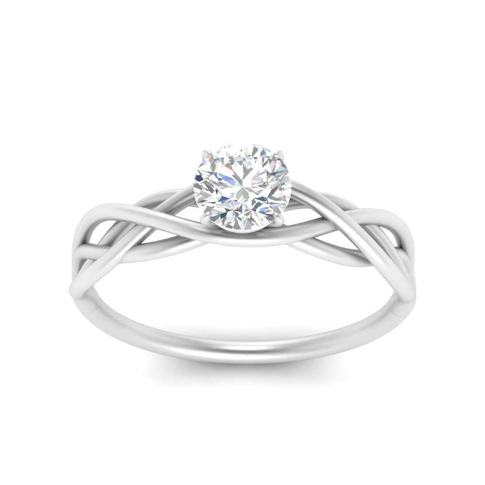 Pierre précieuse bague solitaire entrelacée argent sterling 925 taille 47 à 70