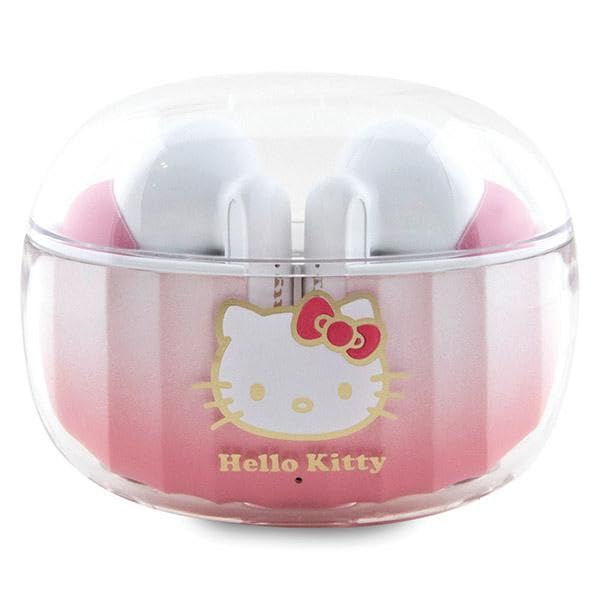 CG MOBILE Hello Kitty   Auriculares inalámbricos con logotipo de Kitty Head, color rosa