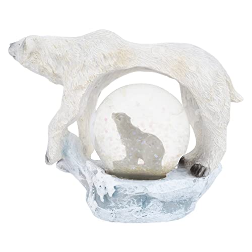 White Polar Bear Figurine 45Mm Glitter Snow Globe Decoration #TOP3