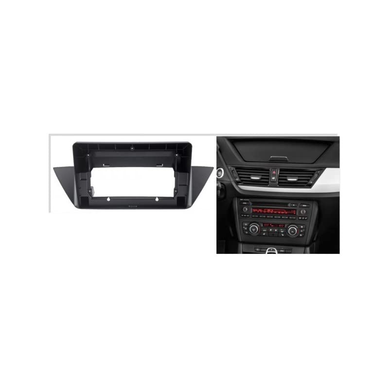 sound-way - Kit Montaje Autoradio, Marco 9 Pulgadas Radio para Coche, Adaptador Compatible con BMW X1 (E84) 2009-2015