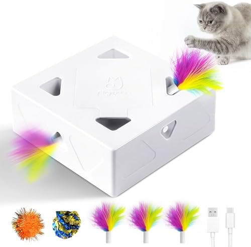 Migipaws Juguetes para Gatos interactivos automáticos de 7 Agujer...