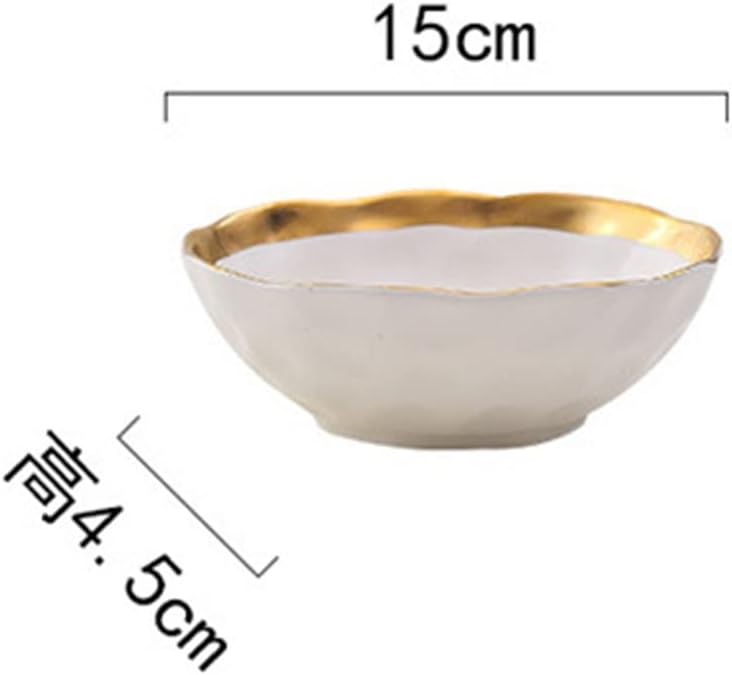2 Pc Creative Retro Phnom Penh Matte Ceramic Bowl Rice Noodle Soup Snack Fruit Salad(Onecolor,15x4.5cm)