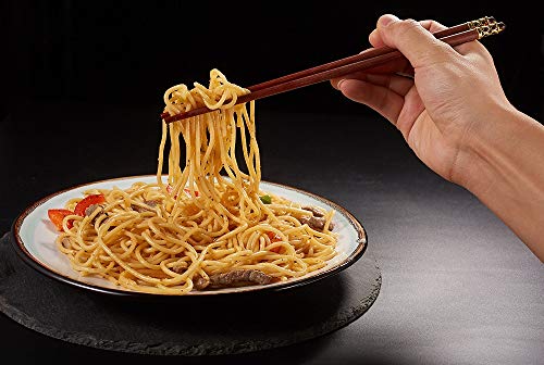 Reusable Chopsticks-Chinese Natural Wooden Chopstick,With Holder and Carrying Bag Present Set