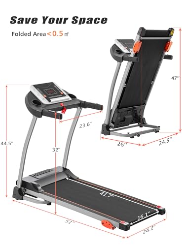 Merax 3.0HP Space-Saving Treadmill