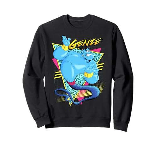 Sweatshirt Disney Aladdin Genie au logo vintage et coupe moderne premium