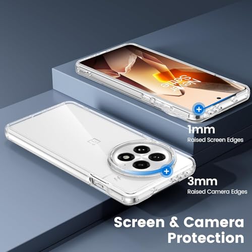 Image of JGD PRODUCTS for OnePlus 13 5G Premium Transparent Hybrid Soft Slim Dust Proof Back Case Cover with Camera Protection