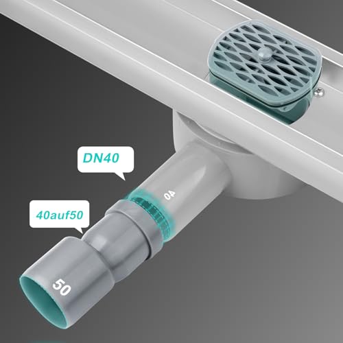 Caniveau de douche à drainage rapide avec bloqueur d'odeurs et siphon 360 - 4