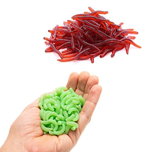Kit 200 Iscas Artificiais em Silicone Soft para Pesca de Tilápia ...