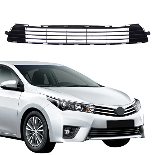 CarPartsDepot Front Lower Grille Black Bumper Cover Grill Compatible With Toyota Corolla Sedan 2011-2013 Base S LE CE XRS L 5311202280 TO1036125