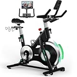 [2026 MODELL] Heimtrainer Fahrrad, DMASUN Ergometer Hometrainer Fahrrad mit Verstellbarem Magnetwiderstand, Hantelständer, Schwererem Schwungrad, LCD-Monitor, Höhenverstellbar, Fitnessbike Bis 180KG