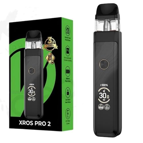 For Vaporesso XROS PRO 2 Pod Kit | Original 30W 2000mAh XROS PRO 2 Battery - 2ml 0.4Ω + 0.6Ω COREX 3.0 Mesh XROS Pod MTL- RDL Vaporizer, No nicotine, No e-liquid