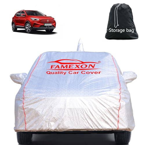 Image of Mg Zs Ev Car Cover Waterproof with Free Bag and All Weather for Car Cover,100% Waterproof Outdoor Car Covers Rain Snow UV Dust Protection. Custom Fit