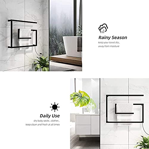 Sèche-serviettes électrique intelligent programmable pour salle de bain