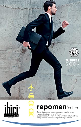 Meia 3/4 Compressão Suave 14-18mmHg Importada Repomen Cotton Masculina Tamanho:XL;Cor:Cinza