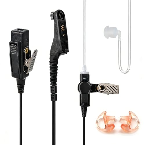 Auricular tubo acústico PTT HYS para Motorola DP4400 y DP3600 con micro multipín