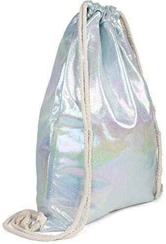 styleBREAKER gymtas met oppervlak in iriserende regenbooglook, rugzak, sporttas, zakje, unisex 02012298, Farbe… - Image 3