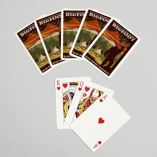 Baraja Poker Blue Ridge Parkway Home of Bigfoot 52 cartas miniatura 7