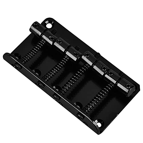Vgeby VGEBYBD94WHF8G7-02 Bass Bridge, Metal Four String Bass Bridge Professional Guitar Bass Bridge Comes With Screws And Hex Wrench For 4 String Electric Bass Guitar (Black) Bass Bridge thumb #2